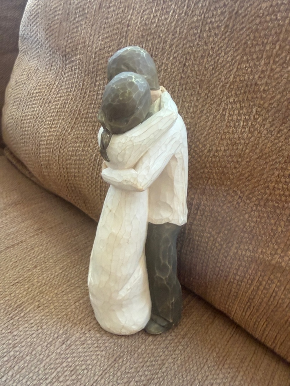 Willow Neutral-Tone Embrace Couple Sculpture - Picture 4 of 4
